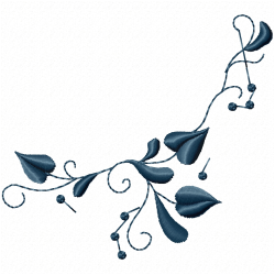 Flowers And Tree Embroidery Design 12